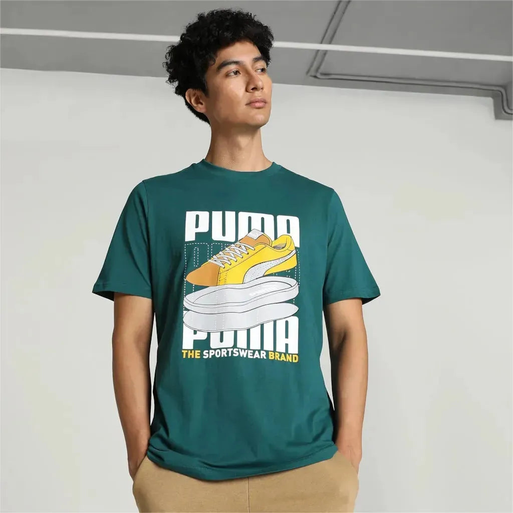 Puma GRAPHICS Sneaker Tee Malachite Póló - Sportmania.hu