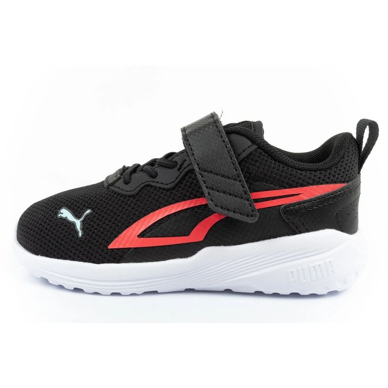 Puma Kids' All-Day Sports Sneakers with Hook-and-Loop Fastener, and Comfortable gyerek utcai cipő, fekete