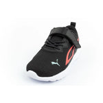 Puma Kids' All-Day Sports Sneakers with Hook-and-Loop Fastener, and Comfortable gyerek utcai cipő, fekete