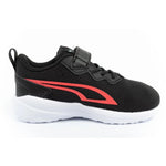 Puma Kids' All-Day Sports Sneakers with Hook-and-Loop Fastener, and Comfortable gyerek utcai cipő, fekete