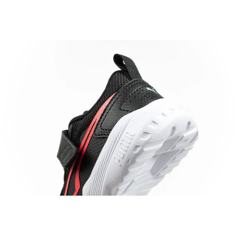 Puma Kids' All-Day Sports Sneakers with Hook-and-Loop Fastener, and Comfortable gyerek utcai cipő, fekete