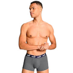 Puma men's boxer briefs 2-Pack red comfortable cotton szürke férfi alsónemű