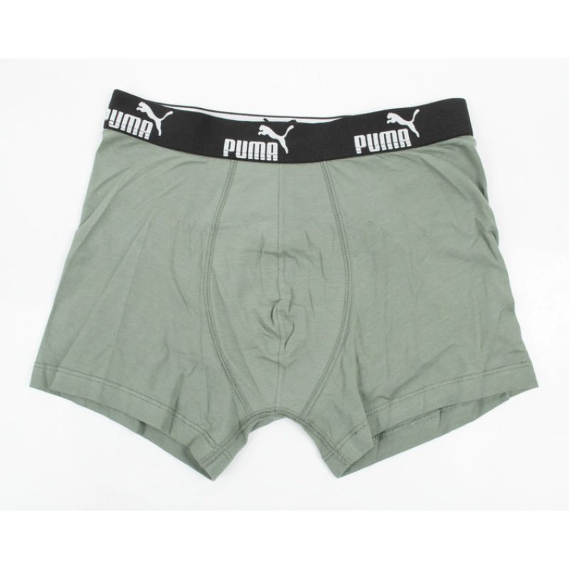 Puma Men's Boxer Briefs 9-Pack Black Gray Comfortable Cotton khaki férfi alsónemű