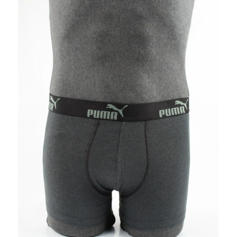 Puma Men's Boxer Briefs 9-Pack Black Gray Comfortable Cotton khaki férfi alsónemű