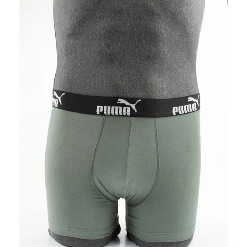 Puma Men's Boxer Briefs 9-Pack Black Gray Comfortable Cotton khaki férfi alsónemű