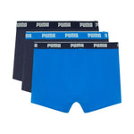 Puma men's boxer shorts 3 pack navy , blue 947130 kék férfi