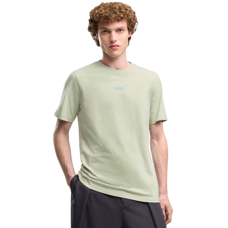 Puma Men's ESS Small No.1 Logo Centered Tee Light 692912 zöld férfi póló