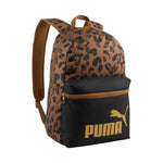 Puma Phase AOP Backpack Brown/Black/Leopard 91169 hátizsák, fekete
