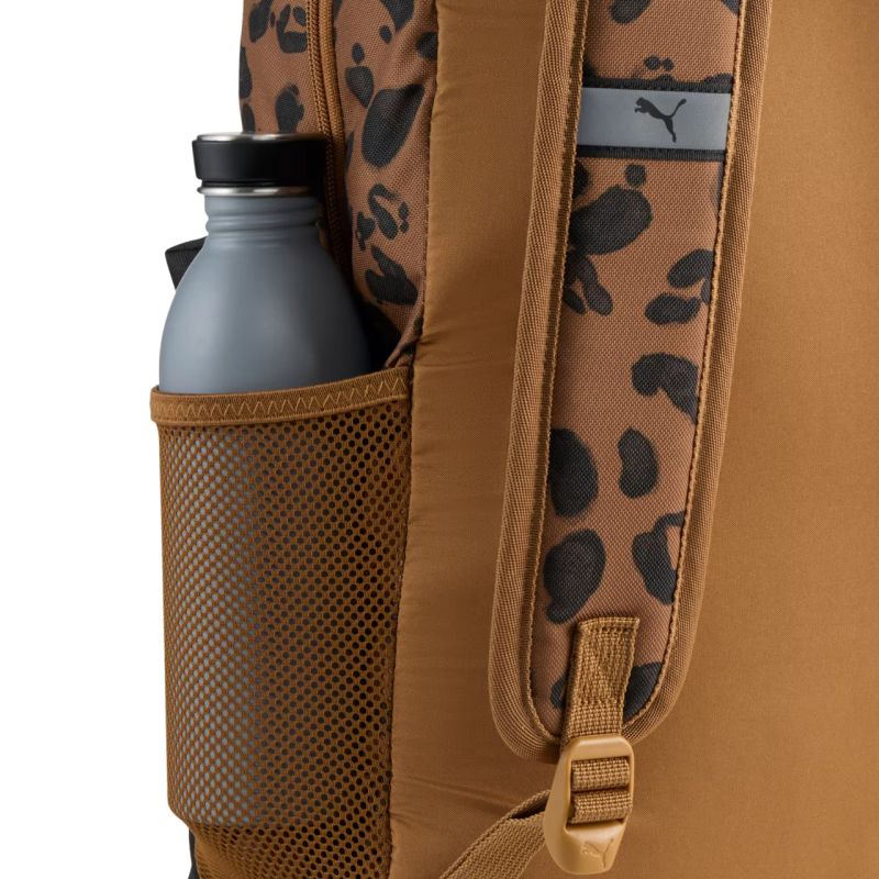 Puma Phase AOP Backpack Brown/Black/Leopard 91169 hátizsák, fekete