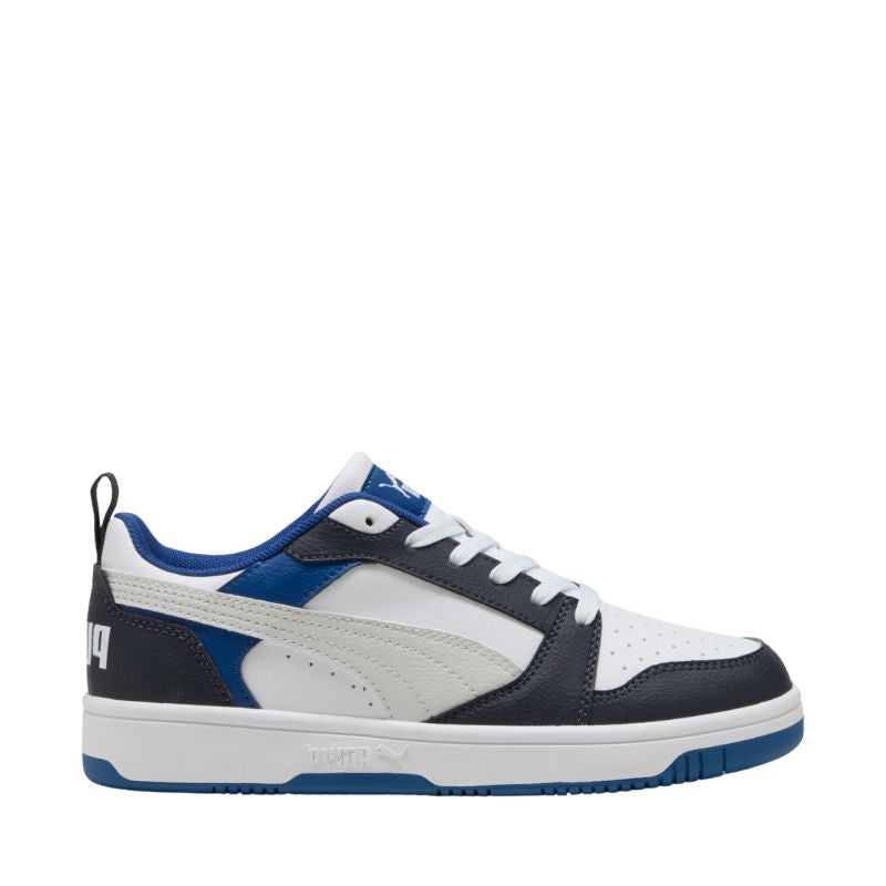Puma Rebound V6 Lo Mid kids' white and blue gyerek Cipő 39383328