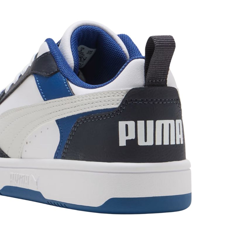 Puma Rebound V6 Lo Mid kids' white and blue gyerek Cipő 39383328