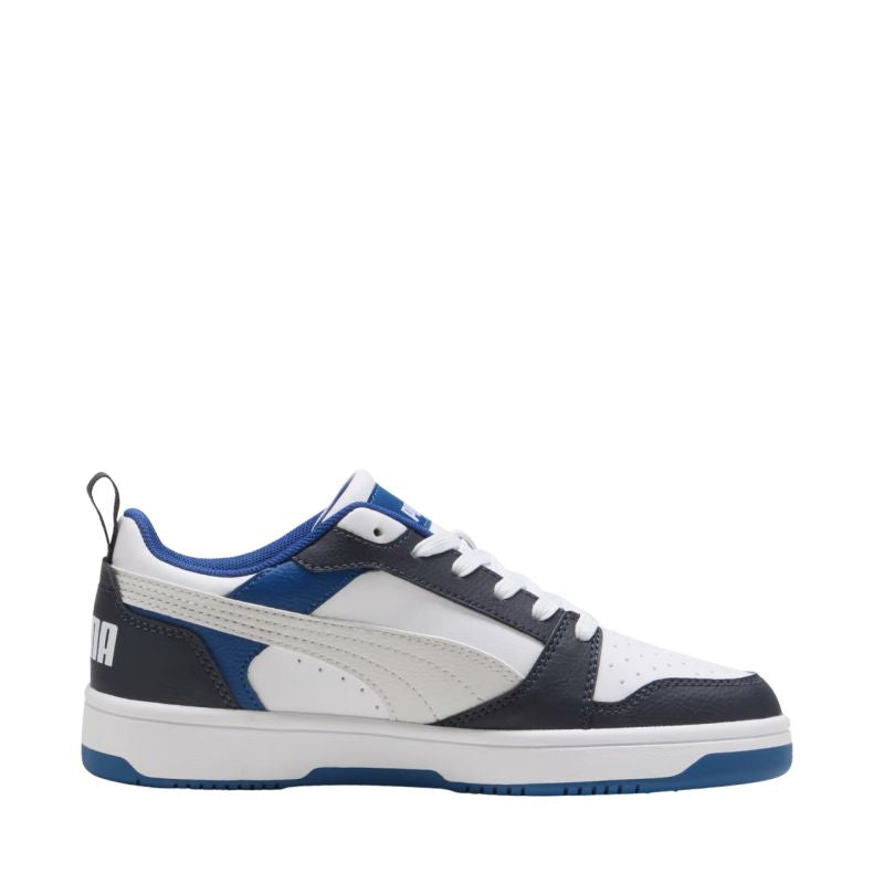 Puma Rebound V6 Lo Mid kids' white and blue gyerek Cipő 39383328