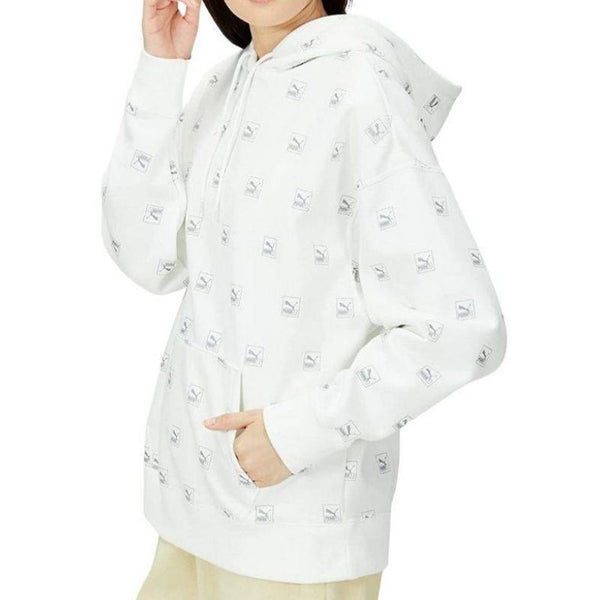 Puma Sweatshirt Puma Brand Love AOP Hoodie FL W 535706 02 Pulóver - Sportmania.hu