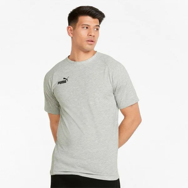 Puma teamFINAL Casuals Tee Light Gray Heather Póló - Sportmania.hu