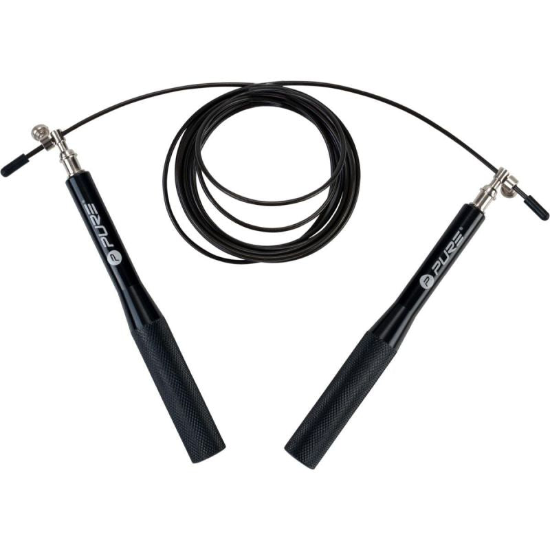 Pure 2 Improve 3-IN-1 WEIGHTED SKIPPING ROPE, REPLACEABLE LINES, PURE 2 IMPROWE fekete edzőfelszerelés