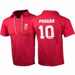 Puskas.com Puskás Ferenc Retro Válogatott Mez - Magyar Címer, 10-es Szám