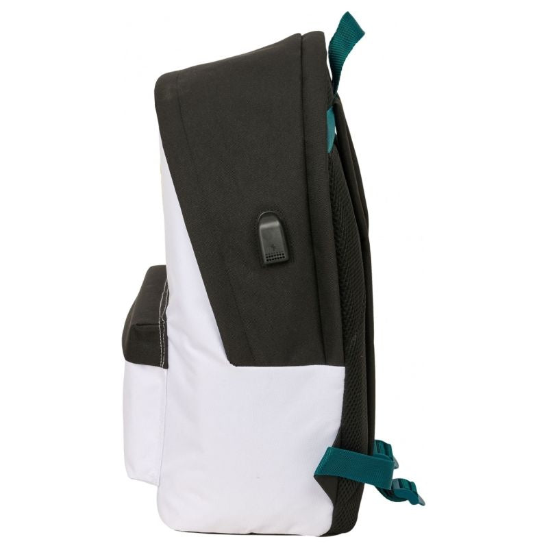 Real Madrid sports backpack with USB and laptop compartment double backpack wielokolorowy 612654820