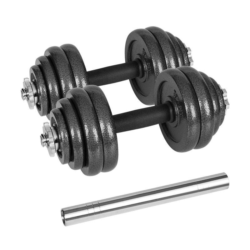 Rebel ACTIVE Adjustable Dumbbells In A Case With A Bar, Set 30 Kg RBA-2327-30