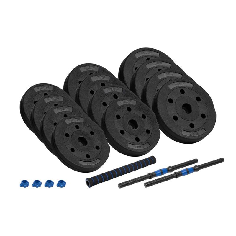 Rebel ACTIVE Bituminous adjustable dumbbells with connector RBA-2300