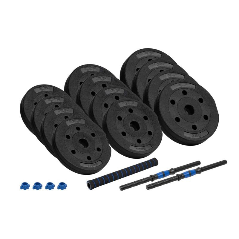 Rebel ACTIVE Bituminous adjustable dumbbells with connector RBA-2300