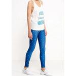 REEBOK LTHS women's blue kék női leggings AB2362