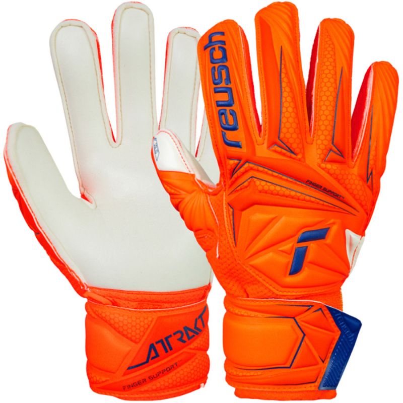 Reusch Attrakt Solid Finger Support Junior Gloves kapuskesztyű, gyerek 56725102290