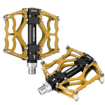 Rockbros 2010-12L Aluminum Platform Bicycle Pedals - Gold arany