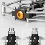 Rockbros 2010-12L Aluminum Platform Bicycle Pedals - Silver szürke