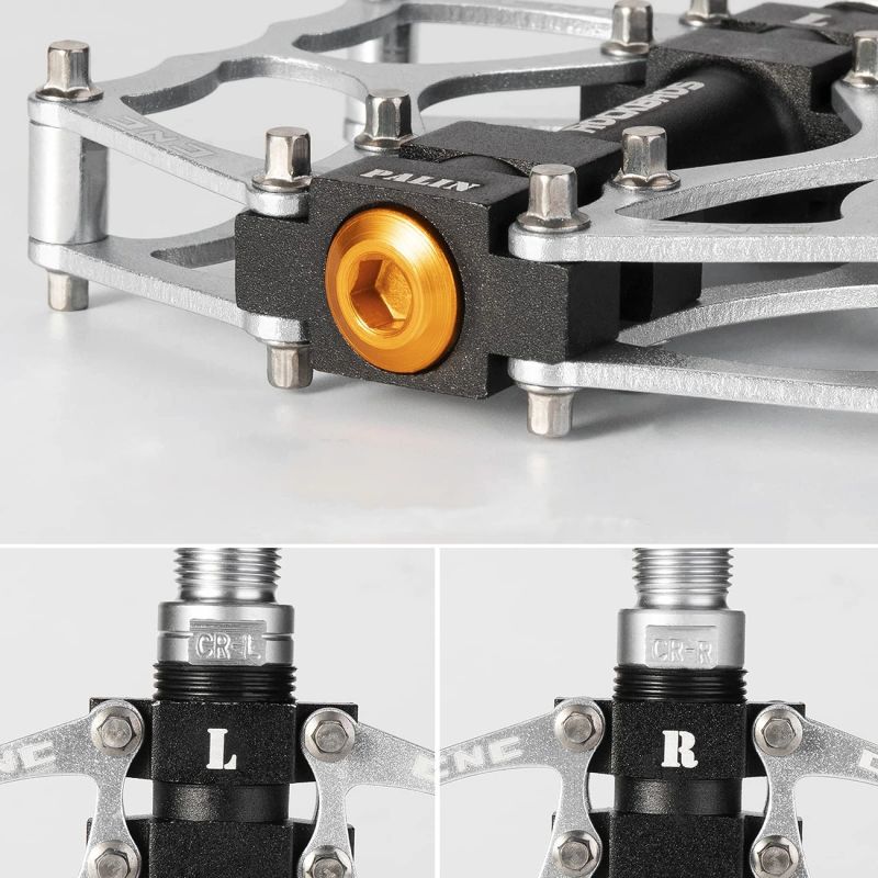 Rockbros 2010-12L Aluminum Platform Bicycle Pedals - Silver szürke