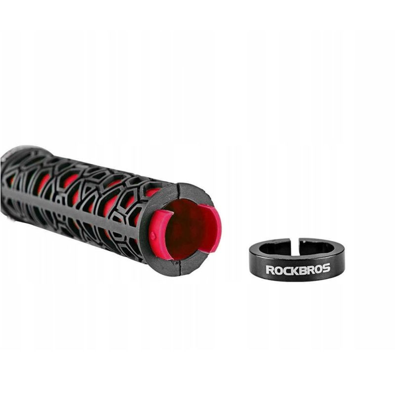 Rockbros 2017-14ARD bicycle grips - black and piros