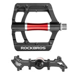 Rockbros 2020-12CBK Platform Aluminum Bicycle Pedals - Black fekete