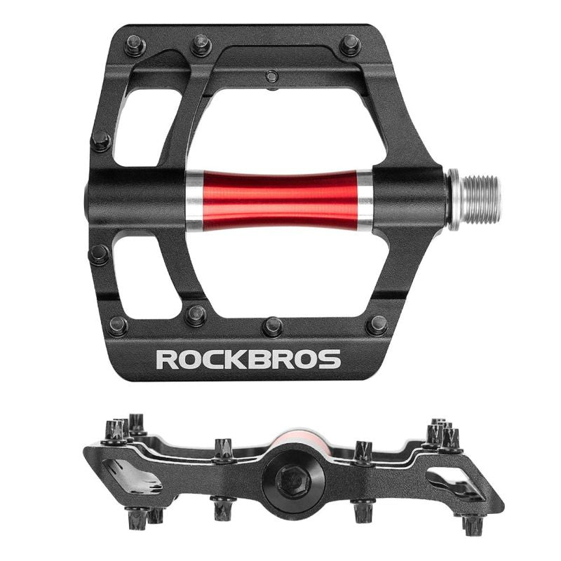 Rockbros 2020-12CBK Platform Aluminum Bicycle Pedals - Black fekete