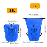 Rockbros 30140022004 Waterproof Bicycle Bag 25-32L - kék