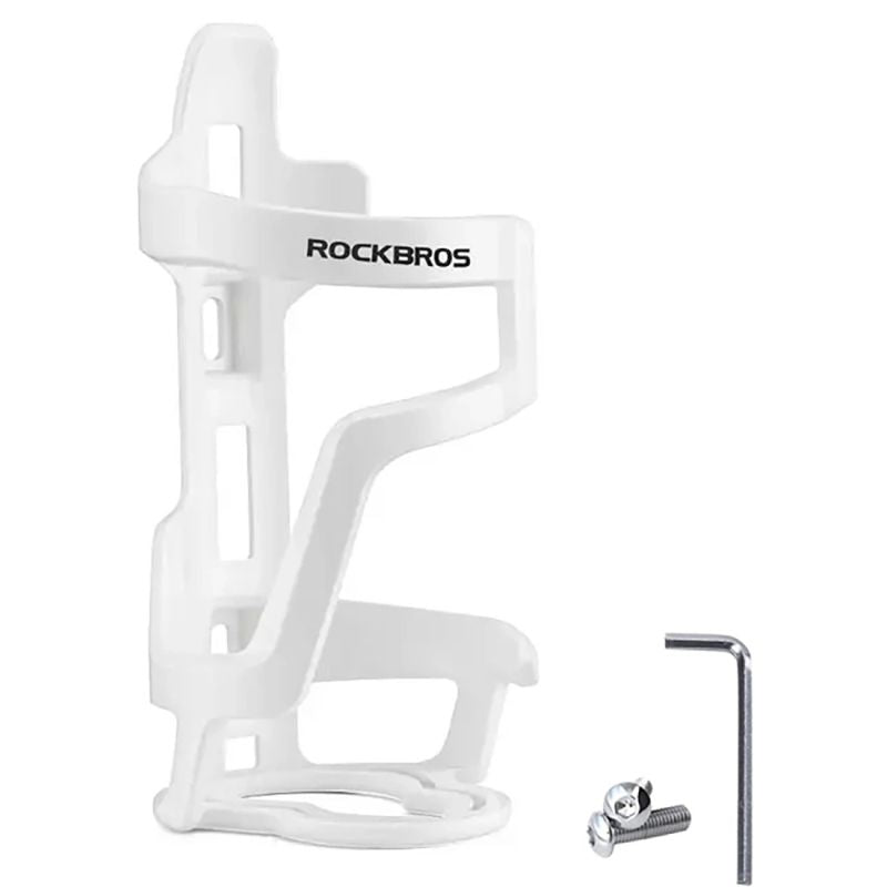 Rockbros 31210012002 bicycle bottle holder - white biały kulacs