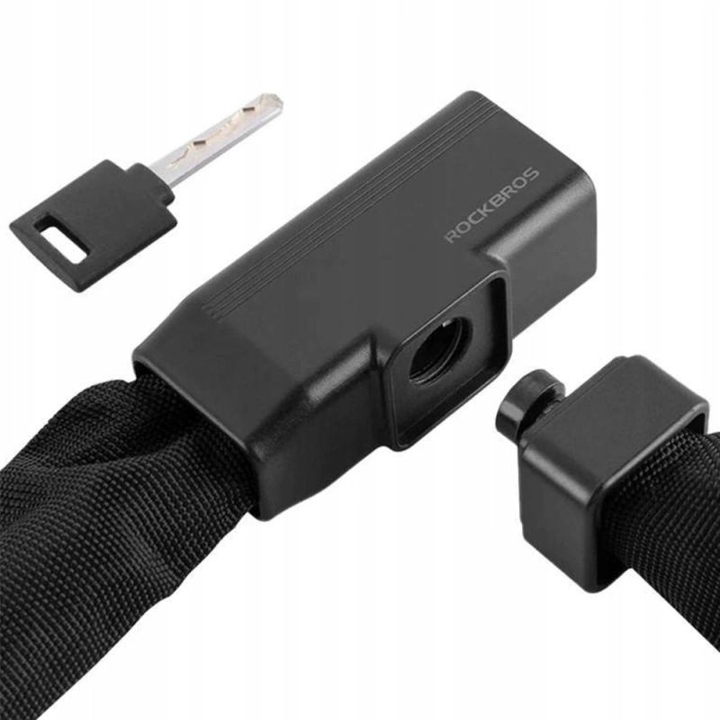 Rockbros 32430708001 bicycle lock with key 0.97 m - fekete