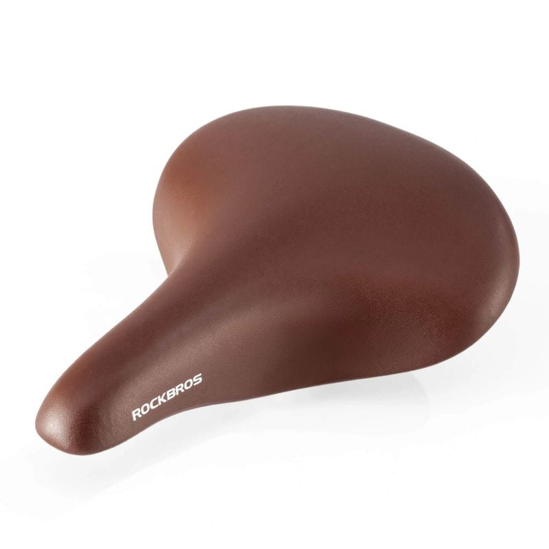 Rockbros 6800S retro comfort bicycle saddle - brown barna