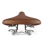 Rockbros 6800S retro comfort bicycle saddle - brown barna