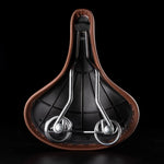 Rockbros 6800S retro comfort bicycle saddle - brown barna