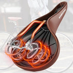 Rockbros 6800S retro comfort bicycle saddle - brown barna