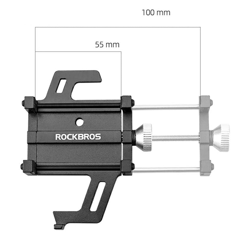 Rockbros 699 Handlebar Clamp Phone Holder - Red piros phones and