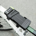 Rockbros 829 Folding Code Bike Lock - Black fekete