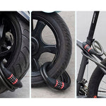 Rockbros bicycle lock with combination 1.8 m - fekete