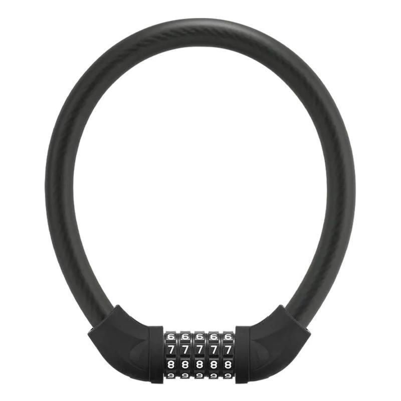 Rockbros bicycle lock with combination - fekete