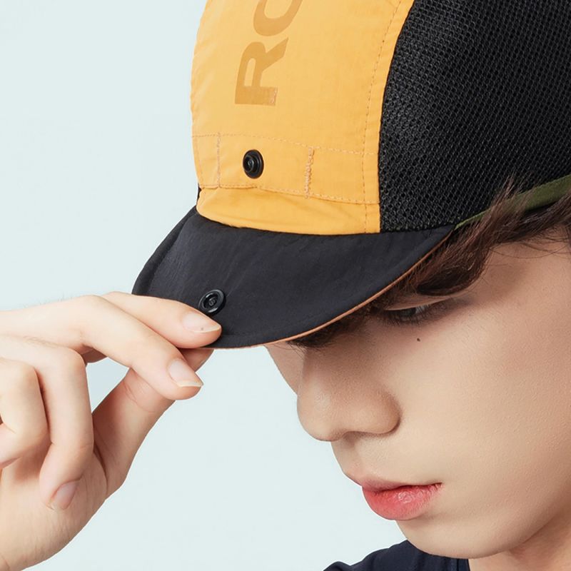 Rockbros Cycling Cap with Visor, Helmet Cover - sárga kötött sapka