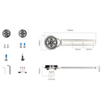 Rockbros FK-307T Titanium Alloy Bike Computer Mount - Titanium tytan