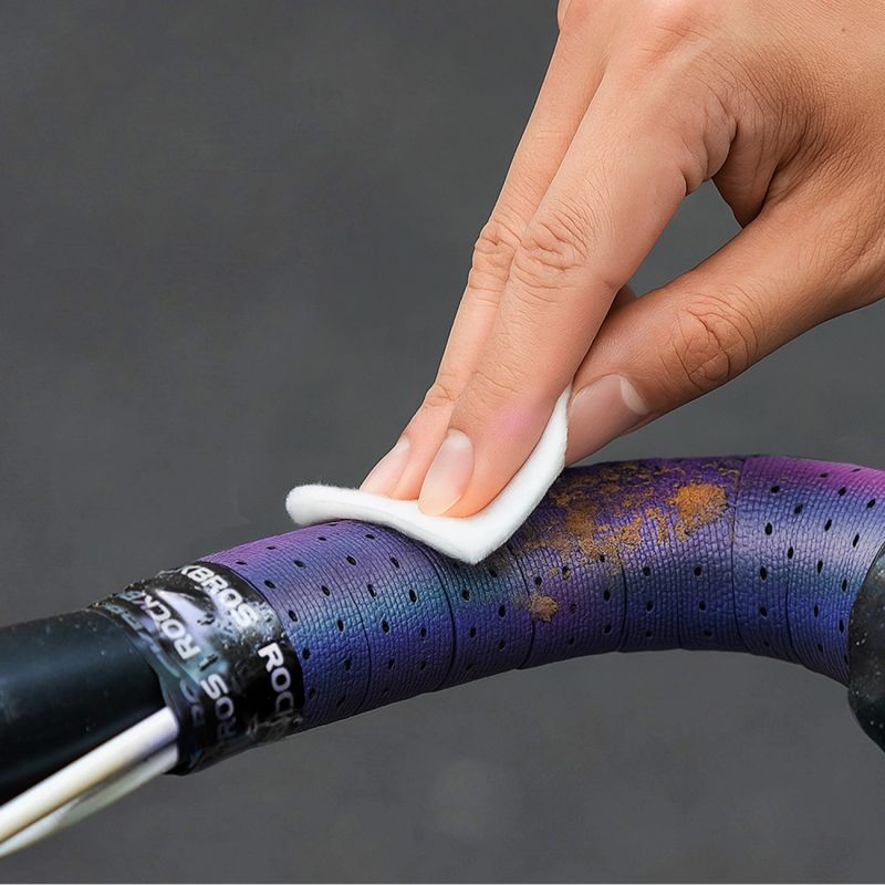 Rockbros Handlebar Tape Perforated Silicone with Chameleon Effect - lila