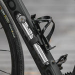 Rockbros HQ-67A-L03 Bicycle Pump with Pressure Gauge - Silver szürke pumpa