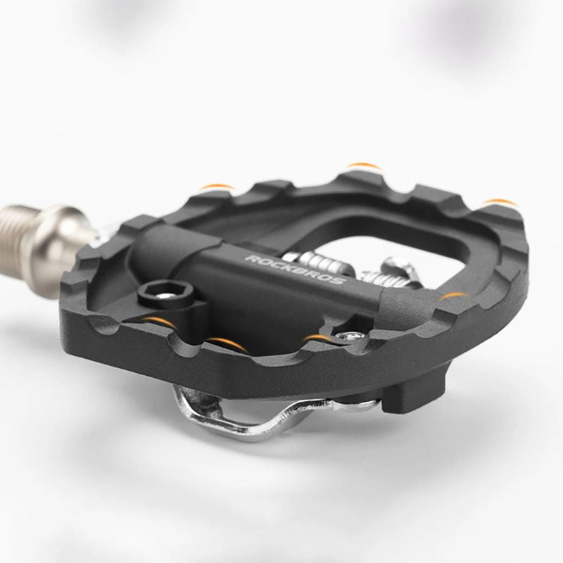 Rockbros M108 Nylon Half-Lock Double-Sided Bicycle Pedals - Black fekete