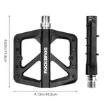 Rockbros M906 Nylon Bicycle Pedals - Black fekete