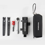 Rockbros Multitool Bicycle Tool Set with Ratchet Wrench and Tire Levers - Black fekete 304004-204137